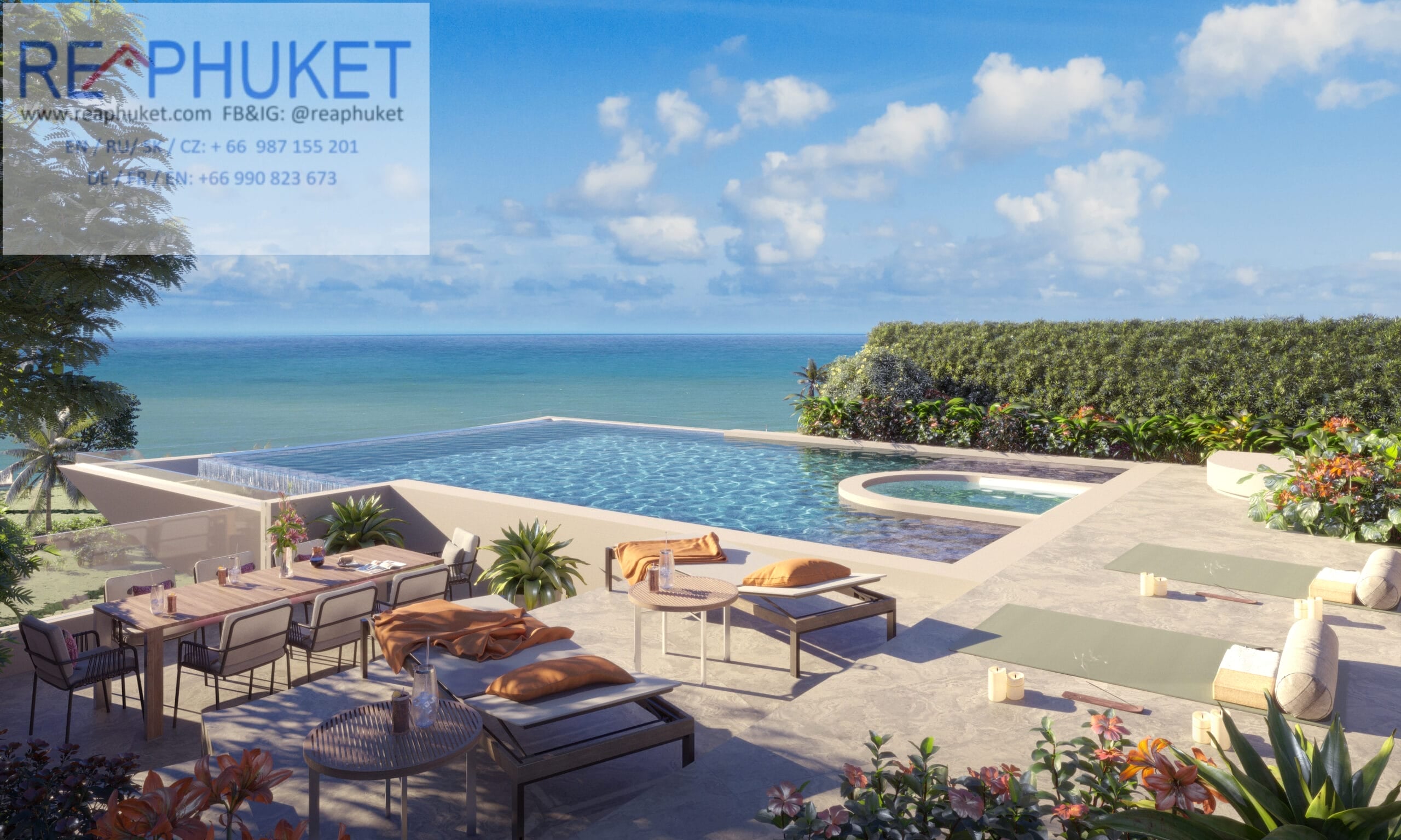 luxury 3 bedroom private pool seaview condo bang tao cherngtalay PHUCHER-2022
